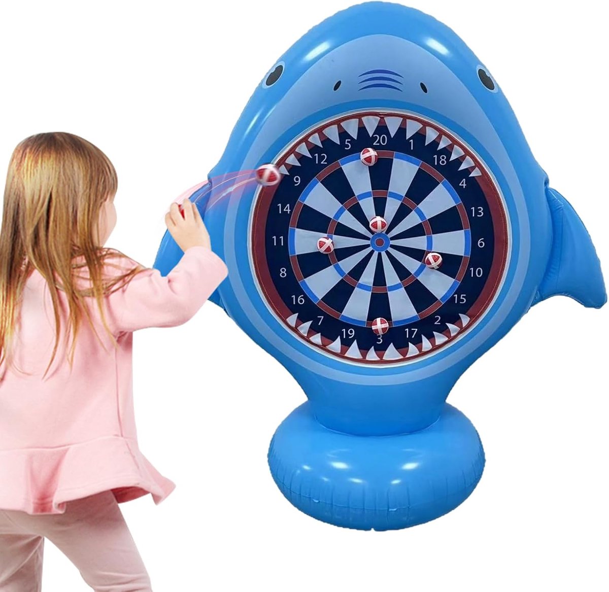 Opblaasbaar Dartbord - Zomer Speelgoed - Buiten Spelen - Veilig PVC Materiaal - 130cm Groot - Veelkleurig