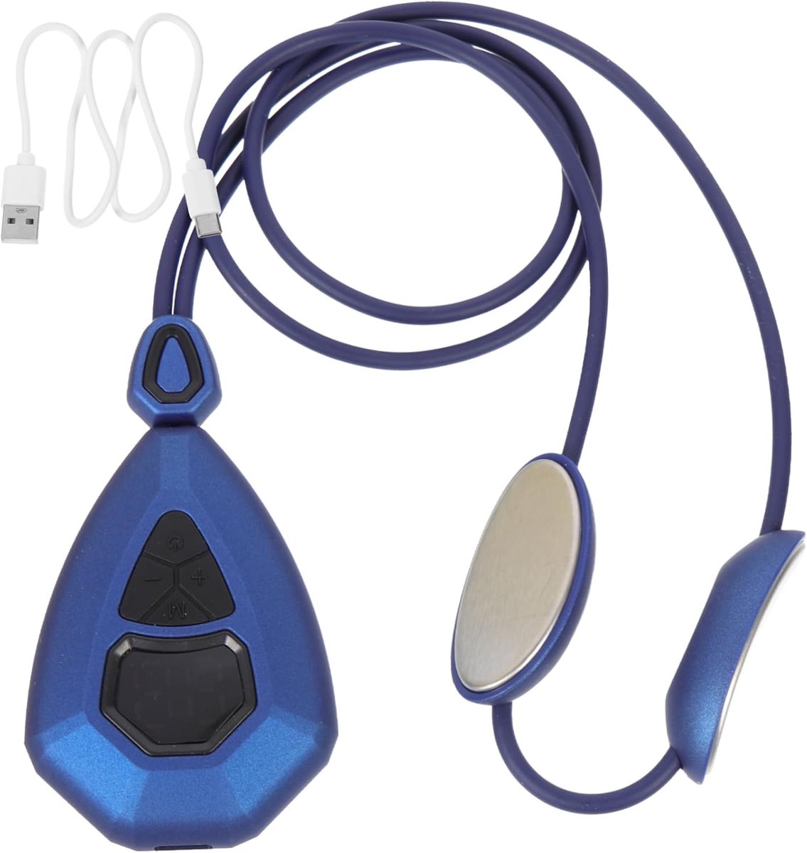 Nek Stimulator - Hals Massage - Ontspanning Thuis - Verwarming Functie - 51 x 5 x 2 cm - Blauw
