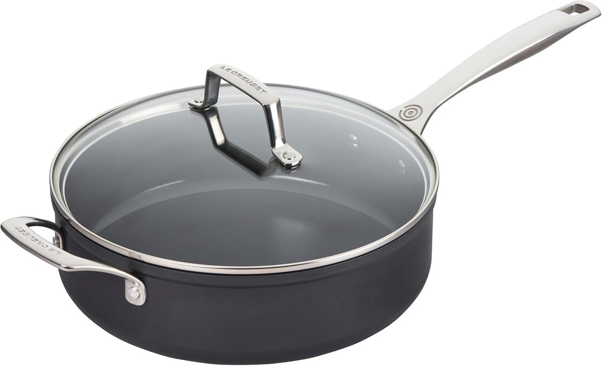 Hapjespan Keramiek - Koekenpan Wokpan - Veelzijdig Koken - Ovenbestendig Non-stick - Ø26cm 4 Liter - Zwart