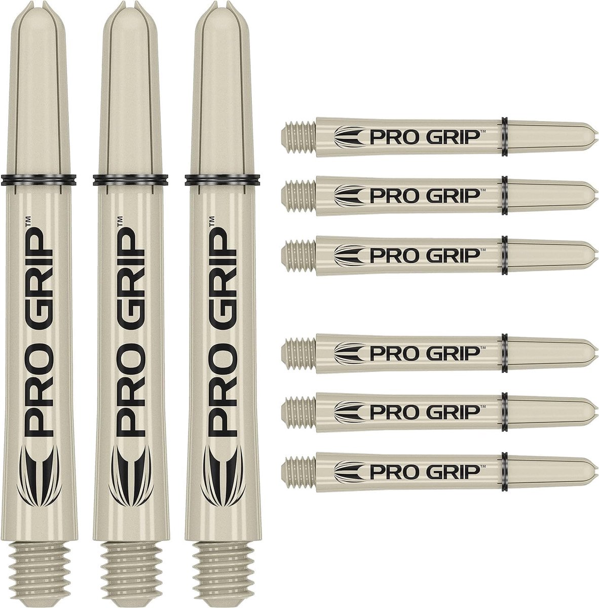 Dart Shafts - Dart Accessoires - Precisie Werpen - Optimale Grip - Inbetween Lengte - Zandkleur