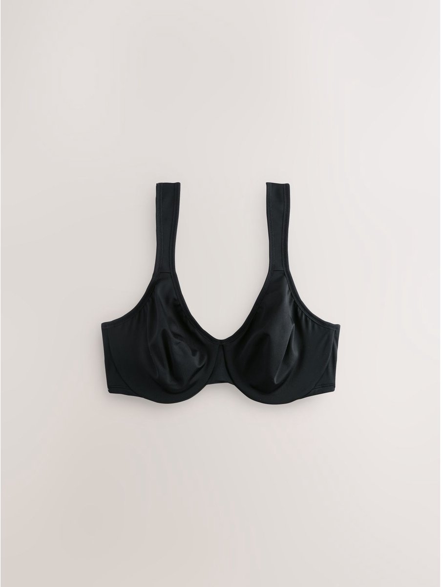 Next Dames - DD+ Supersoft Comfort Padded Strap Minimising Full Cup Bra - Zwart Black