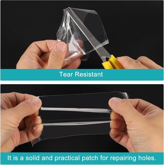 Reparatieset Opblaasbaar - Reparatieband Zwembad - Luchtbed Repareren - Sterk TPU Materiaal - 1.5 Meter x 7 cm - Wit van Merkloos — afbeelding 2