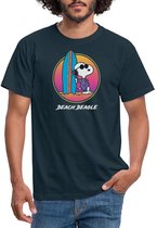 Peanuts Snoopy Beach Beagle Vakantie T-Shirt Heren