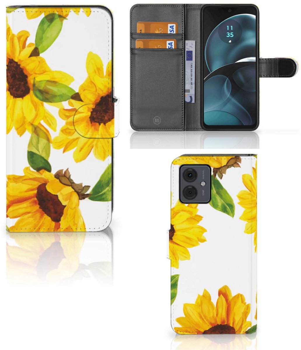 Hoesje voor Motorola Moto G14 Zonnebloemen