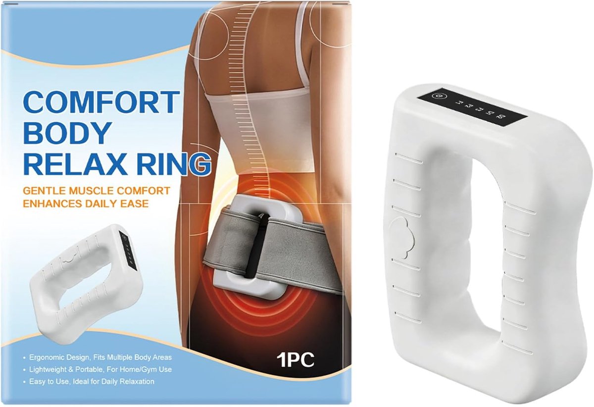 Cellulite Massage Apparaat - Fascia Ring Afslankring - Spierontspanning - Draadloos Ontwerp - 145 x 95 x 165 cm - Wit
