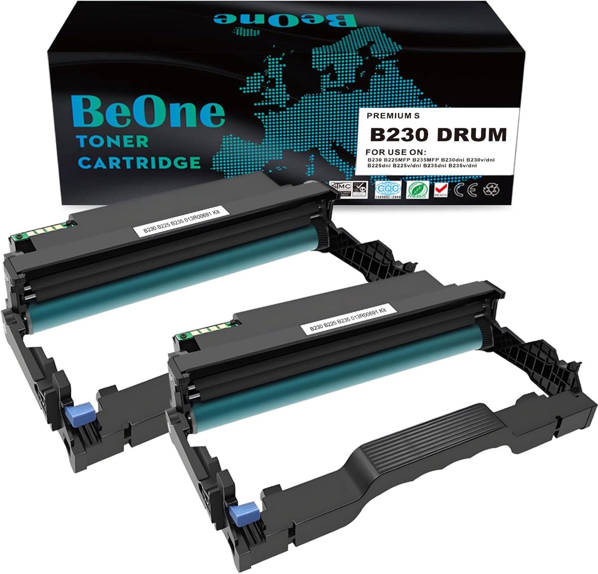 2x Hoge Kwaliteit Drumunit voor Xerox B225 B230 B235 Printers Zwart