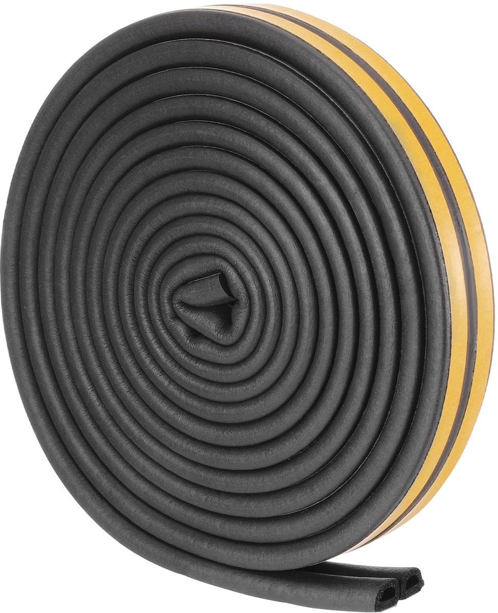 Draught Excluder Tape - Zelfklevend Weerstrip - 6m D Dichting Schuim