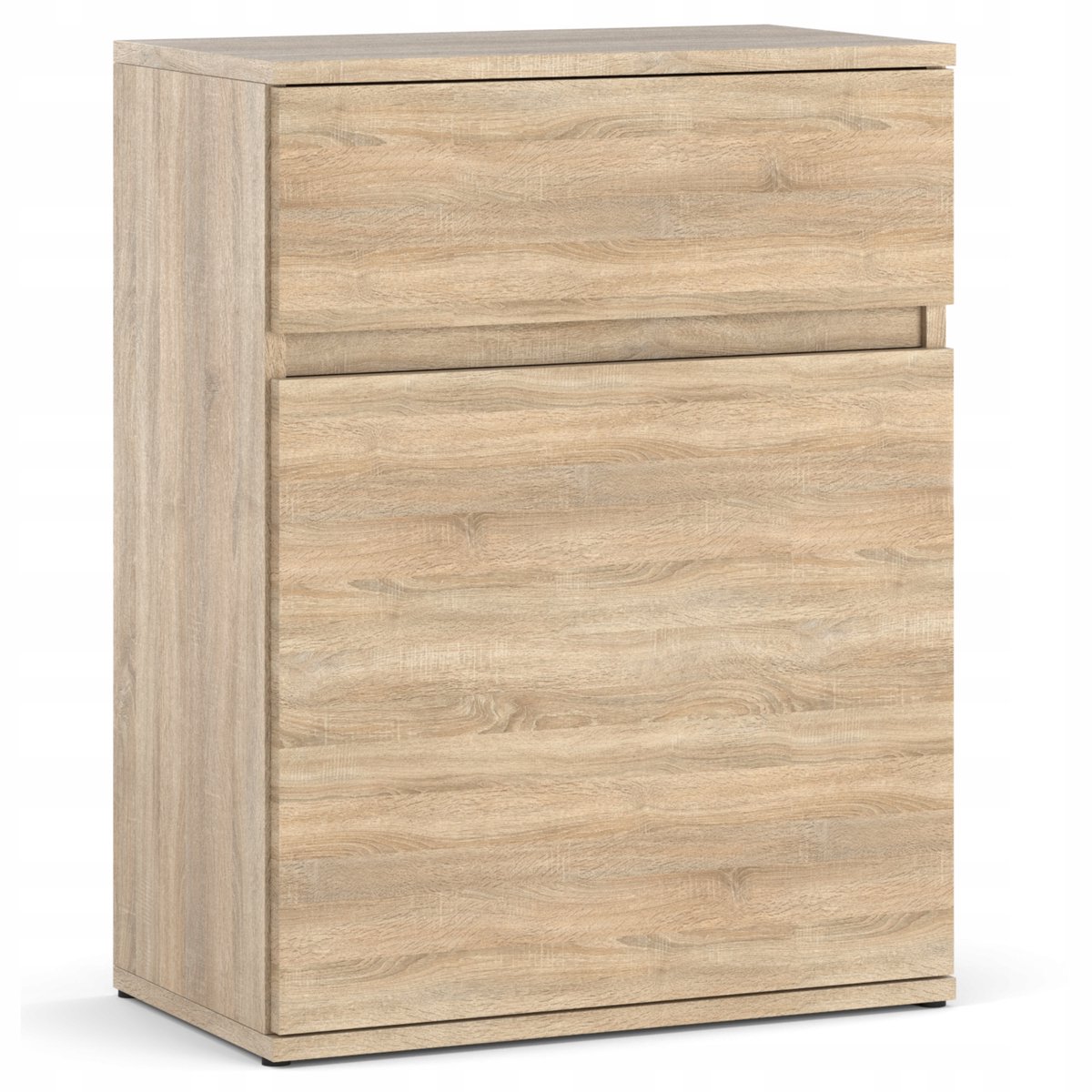 COMMODE Sonoma Eiken MET LADEKAST 60CM MODERNE GREEPLOZE WOONKAMER SLAAPKAMER