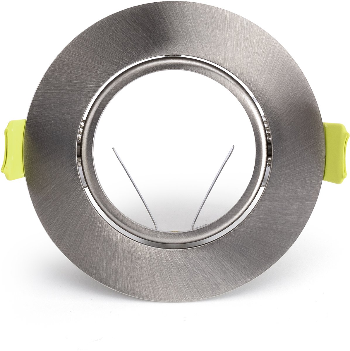 Integral inbouwspot Satijn Nikkel rond kantelbaar | zaagmaat 7cm | incl. GU10 fitting excl. lichtbron | GU10