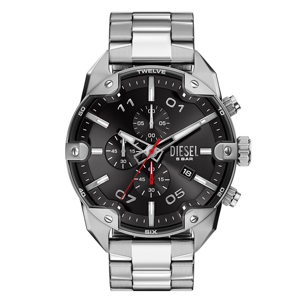 Diesel DZ4709 Mannen Horloge 49 mm - Zilverkleurig