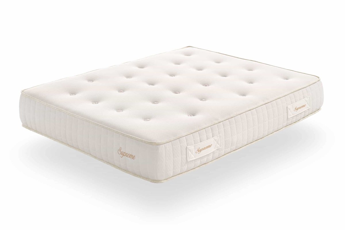 Moonia Supreme - Pocketvering matras 150x200 cm - 25 cm dik - Duo-systeem - Anti-allergisch Beige