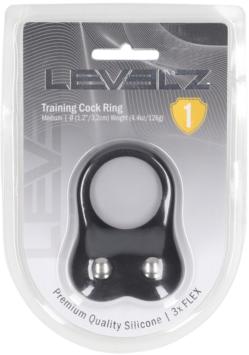 Silicone Training Cockring - M - Black