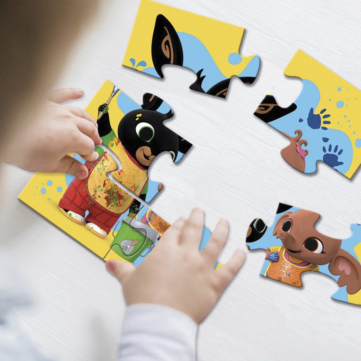 Bing puzzel 4 in 1 educatief peuter speelgoed - kinderpuzzel 4x6x9x16 stukjes leren puzzelen - cadeautip puzzel 3 jaar en ouder - Bambolino Toys — afbeelding 15
