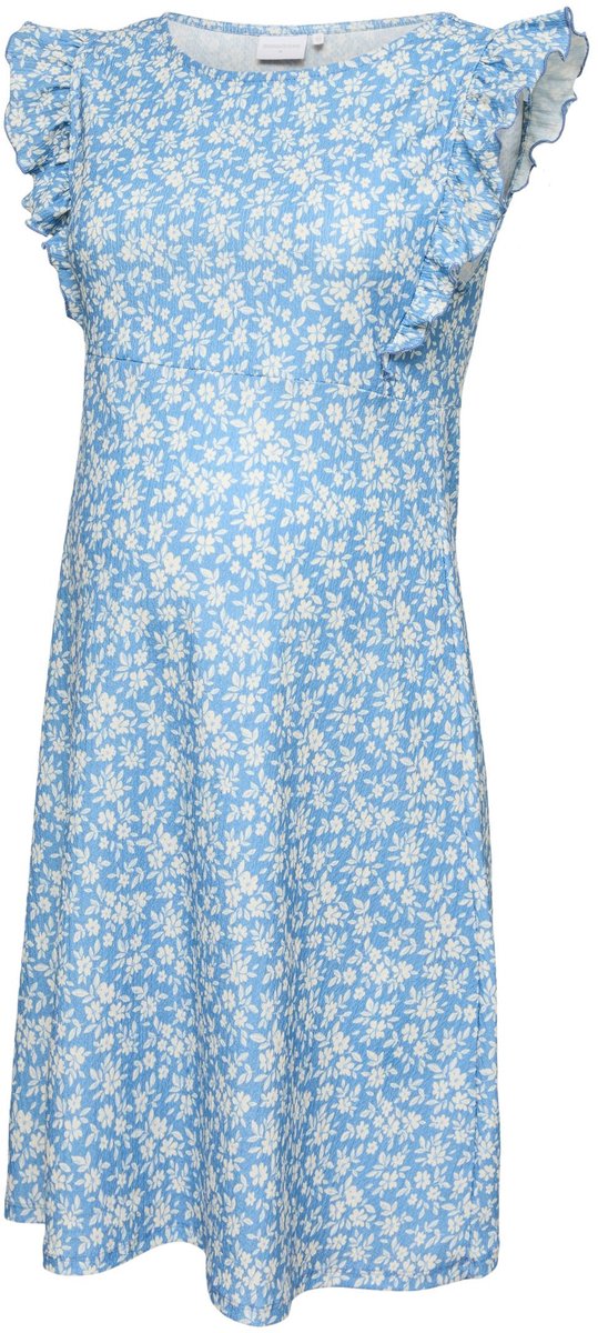 Mamalicious Mama Licious Jurk MLEVELINE Zwangerschapsjurk Lichen Blue 1