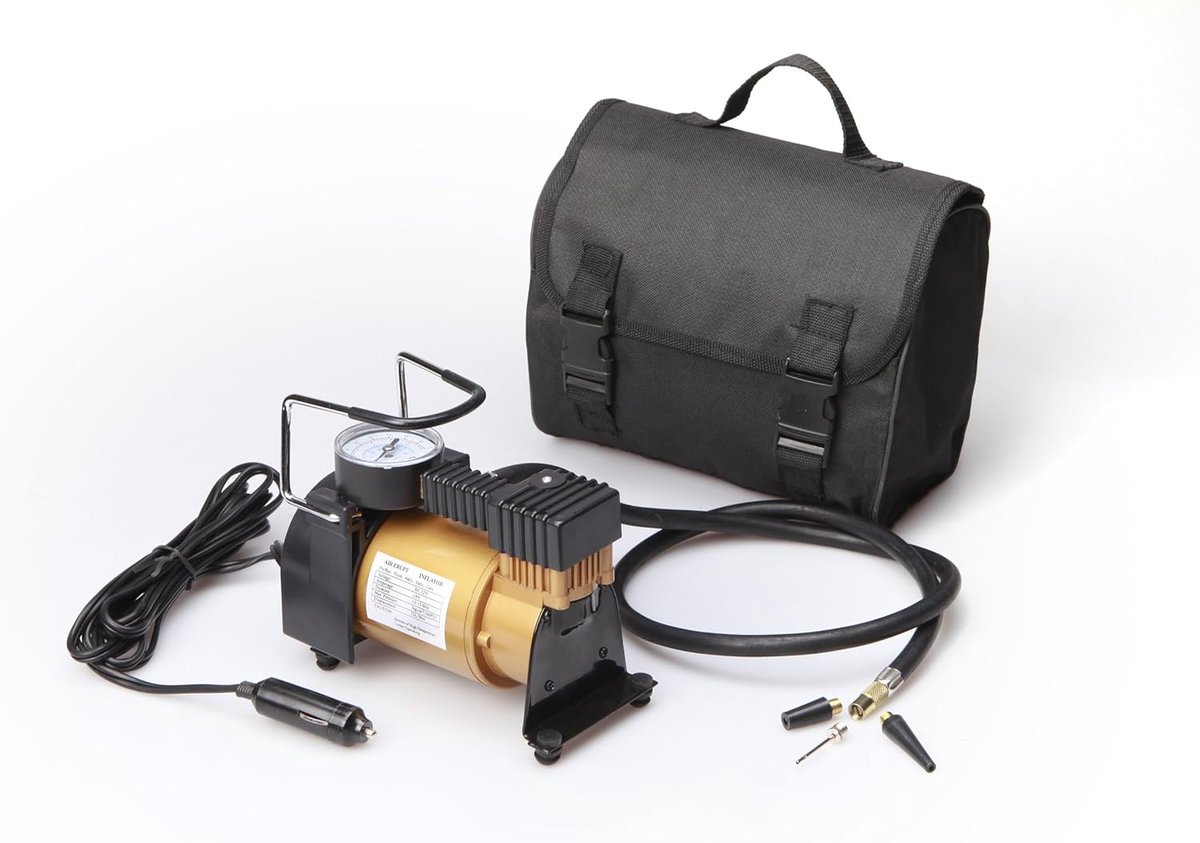 12V Compressor met Metalen Behuizing, 10 Bar Druk, Universeel Gebruik