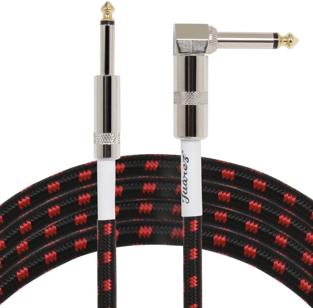 Professionele Instrumentkabel voor Gitaar, Basgitaar en Toetsenbord - 3 Meter Rood