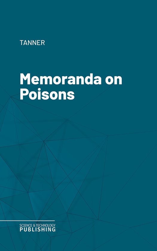 Memoranda on Poisons - cover