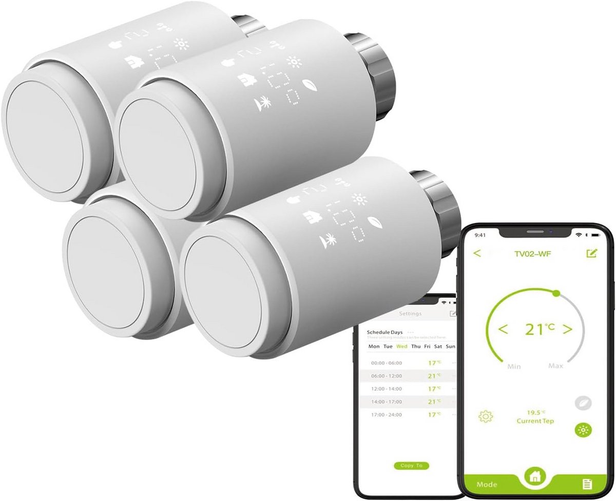 Slimme Wifi Thermostaatknop voor Radiator Zonder Hub
