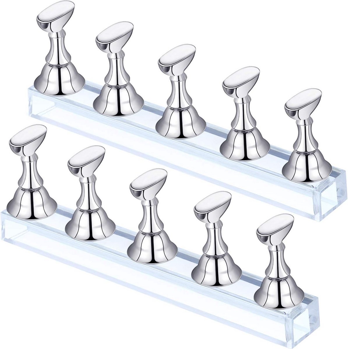 Magnetische Nageldisplay Standaard Set voor Nageloefeningen en Manicure
