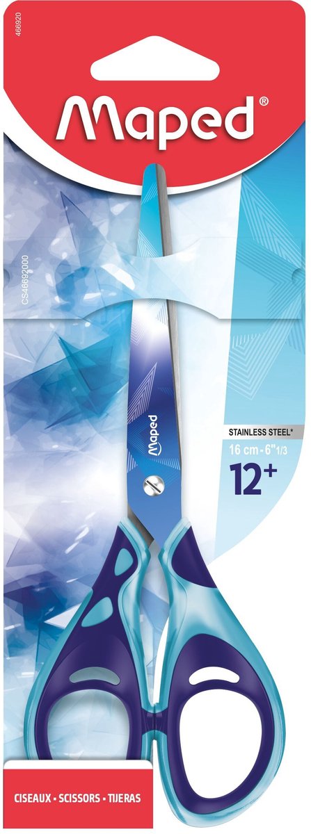 Schaar maped arctic vibes 16cm blauw