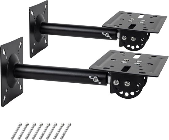 Zware montagebeugels voor speakers 36 kg draagkracht, verstelbaar draaibaar kantelbaar, wand plafond plank