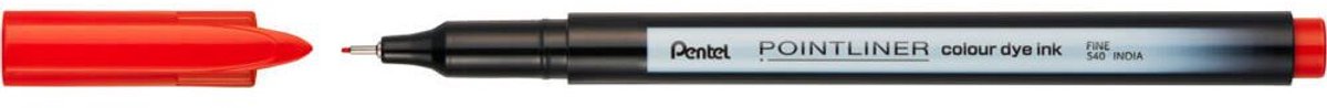 Fineliner pentel pointliner s40-b fijn rood | 12 stuks