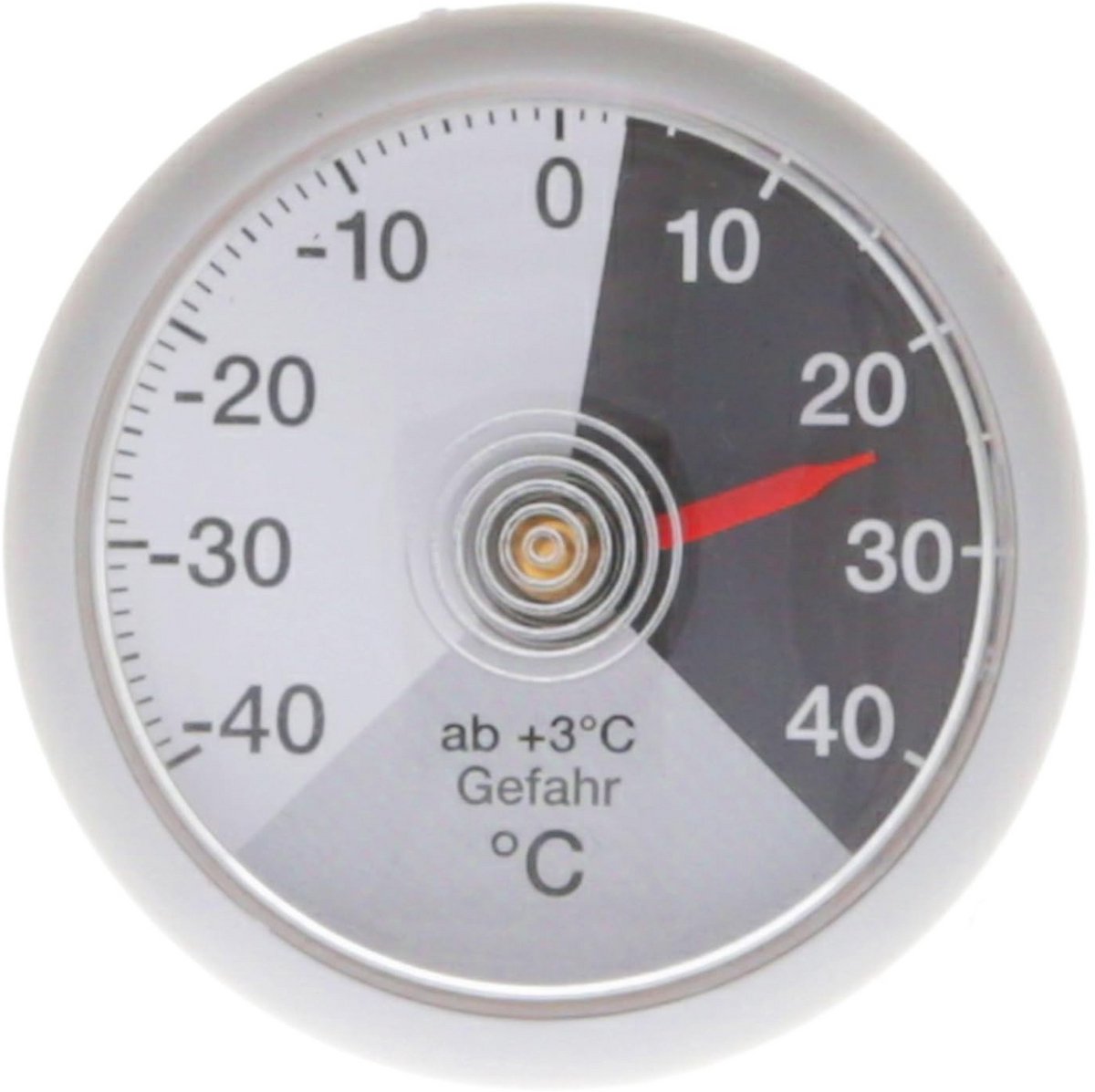 Analoge Bimetalen Autothermometer Zelfklevend - Draadloos Temperatuurmeter Voor Auto, Caravan, Camper (-40 tot +40°C)