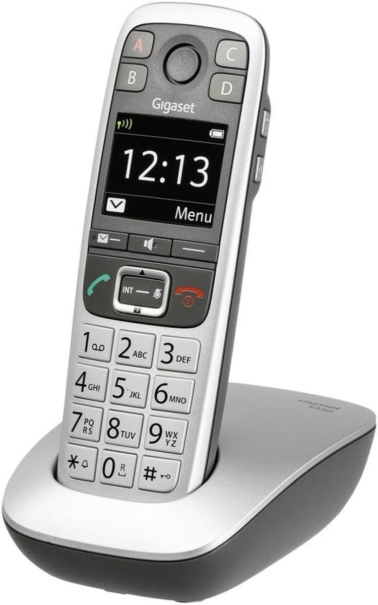 Draadloze DECT Telefoon met Grote Toetsen en Extra Volume - Zwart/Platinum