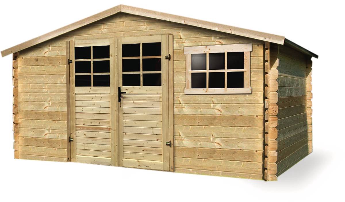 Traditioneel houten tuinhuisje - 11.56 m2 - 388 x 298 x 218 cm - 28mm