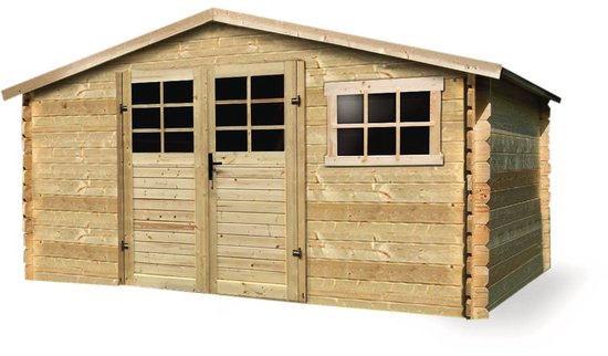 Traditioneel houten tuinhuisje - 11.56 m2 - 388 x 298 x 218 cm - 28mm