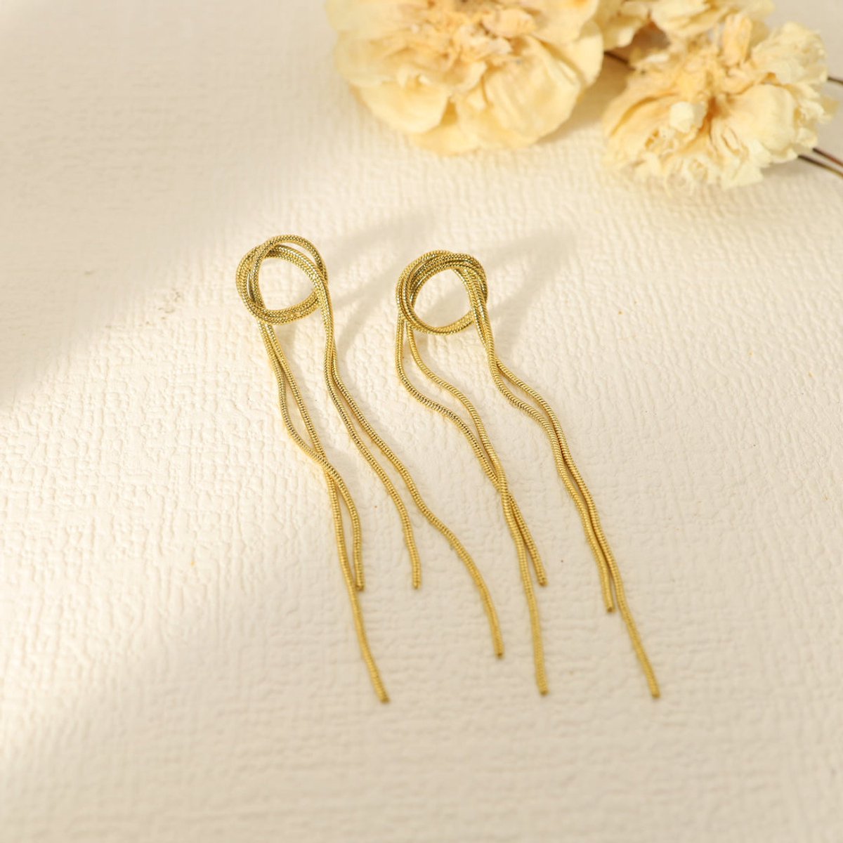Lange Oorhangers met Kettingen – Stijlvol Design | Twinolo