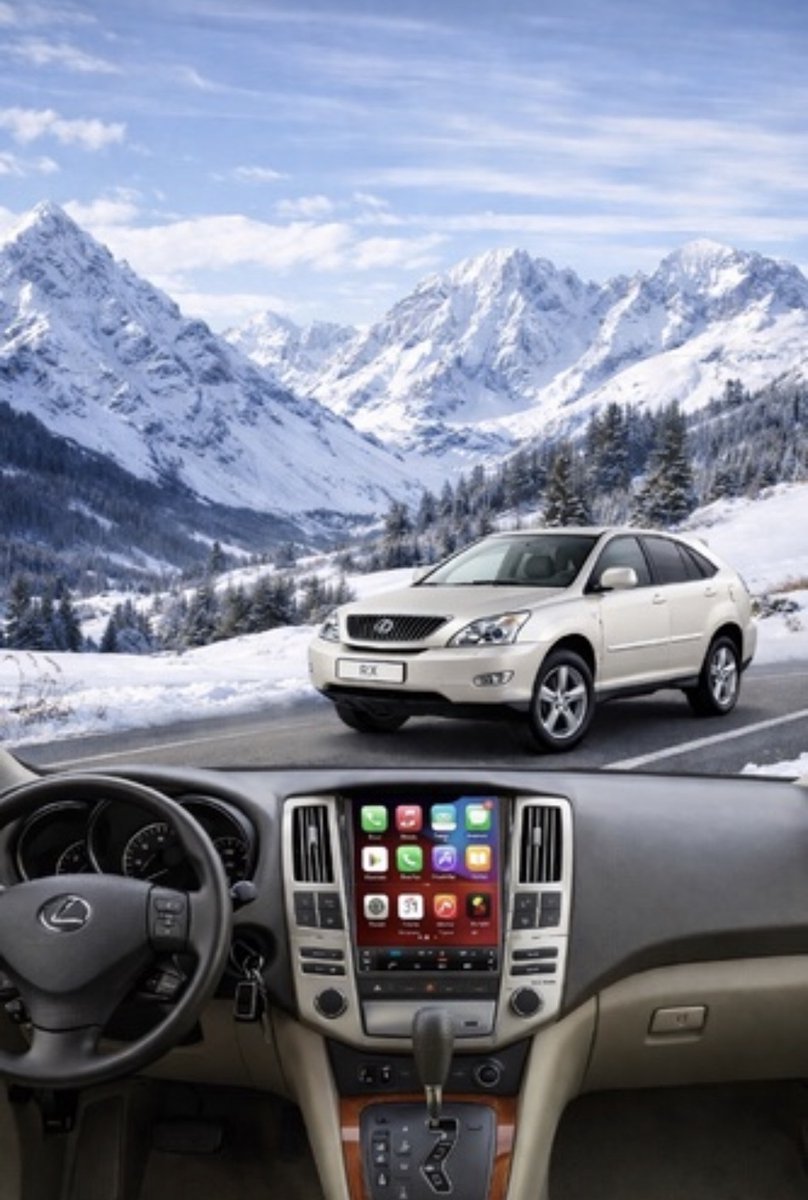 ADIVOX T4 9.7 inch geschikt voor Lexus RX300/330/350/400 2003-2009 Android 15 CarPlay/Auto/Wifi/DSP/5G/QLED/DAB+