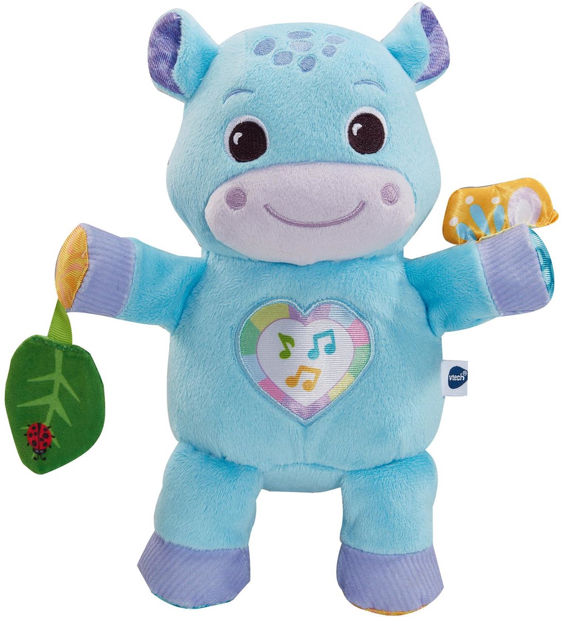 Baby Knuffelnijlpaardje - Interactieve Knuffel - 35+ Melodietjes, Liedjes, Geluiden en Zinnetjes - Vanaf 3 Maanden de VTech en Bleu – photo du produit