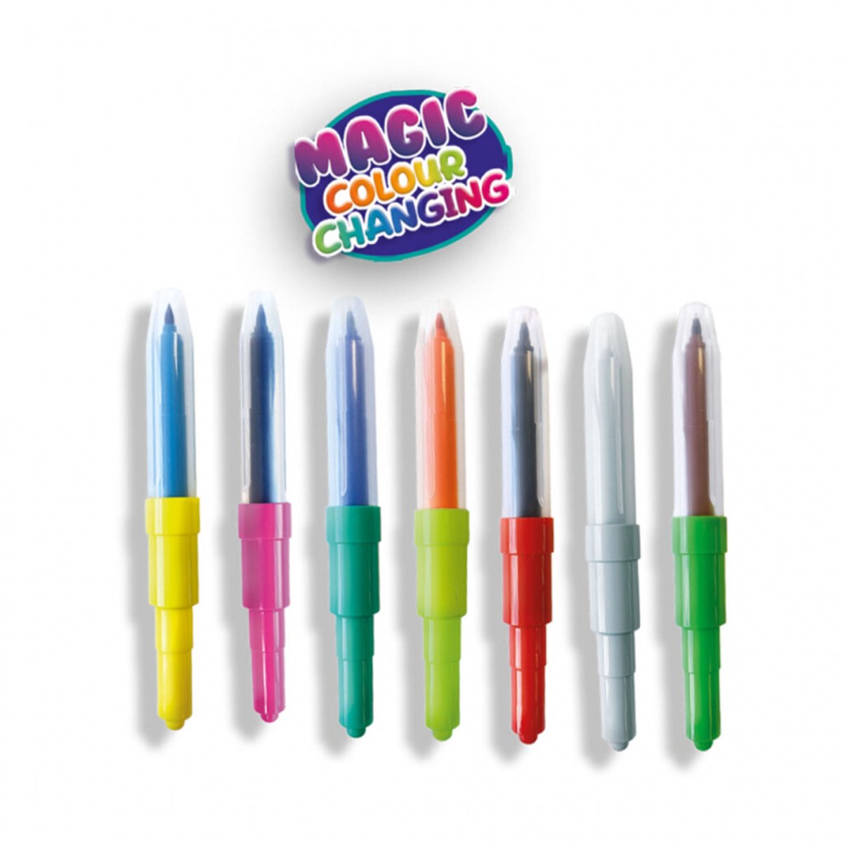 SES Creative - Blow airbrush pens - Magisch kleurveranderen - tweekleurige blaasstiften - goed uitwasbaar - met kleur veranderende blaasstift — afbeelding 4