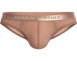 MODUS VIVENDI Mesh Through Classic Brief Skin - MAAT XL - Erotisch Heren Ondergoed - Slip voor Man - Sexy mannen Slip