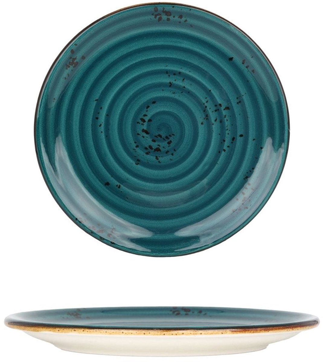 By Bone Dessertbord - Harmony Tropical - Porselein - 17 cm - set van 6
