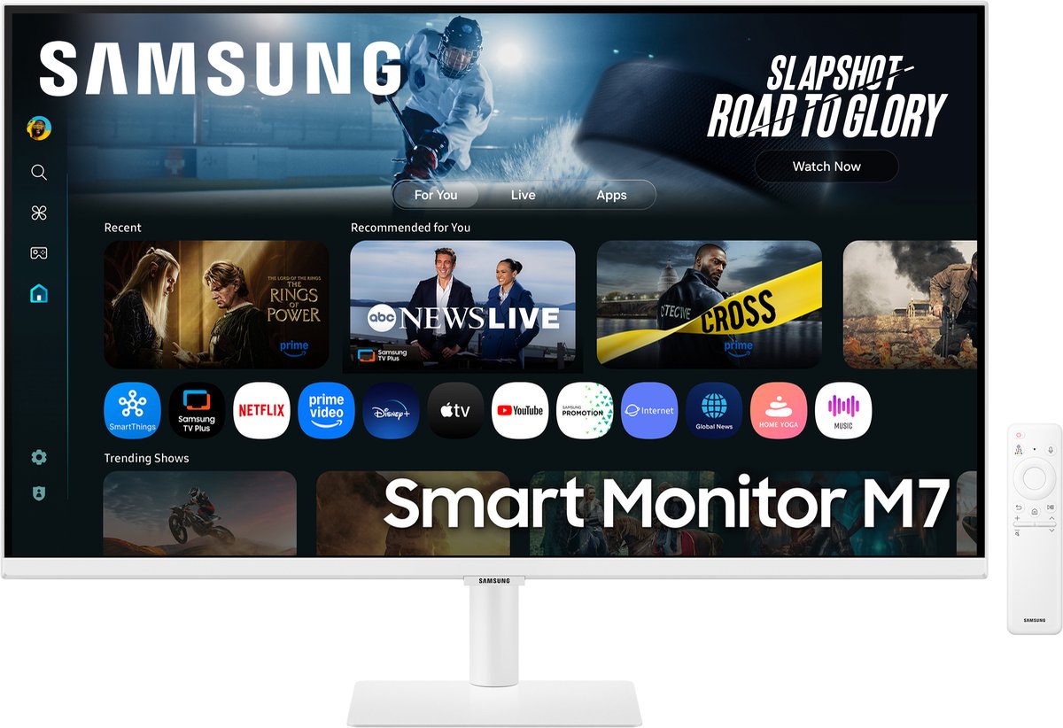 Samsung Smart M7 LS32FM703 - 4K - VA-paneel - 32 inch - wit