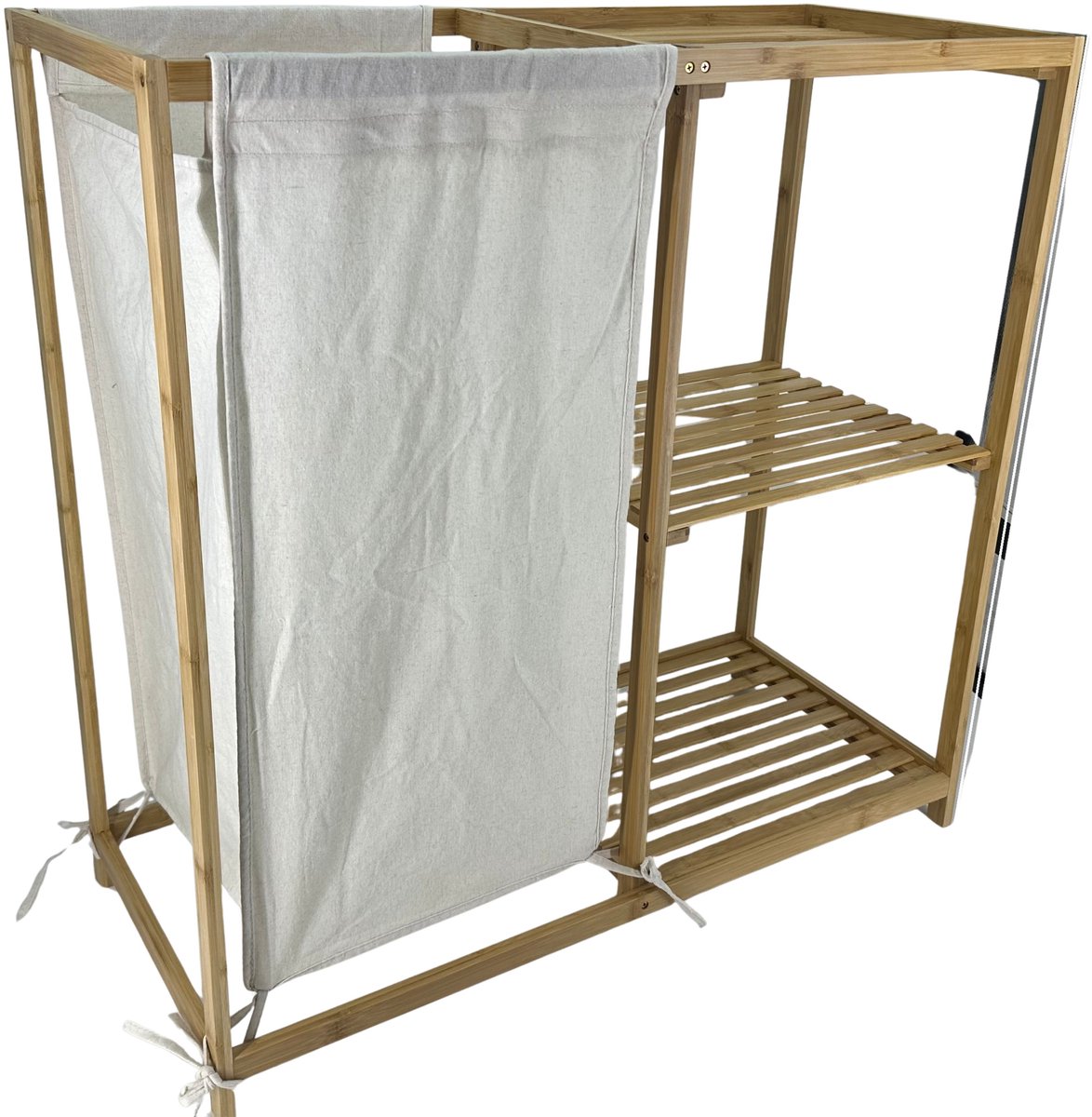 Mesa living bamboe kastje met wasmand