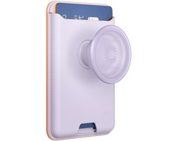 PopSockets, Hoesje geschikt voor Universele Smartphone - PopWallet Softgoods Series MagSafe, Lavendel