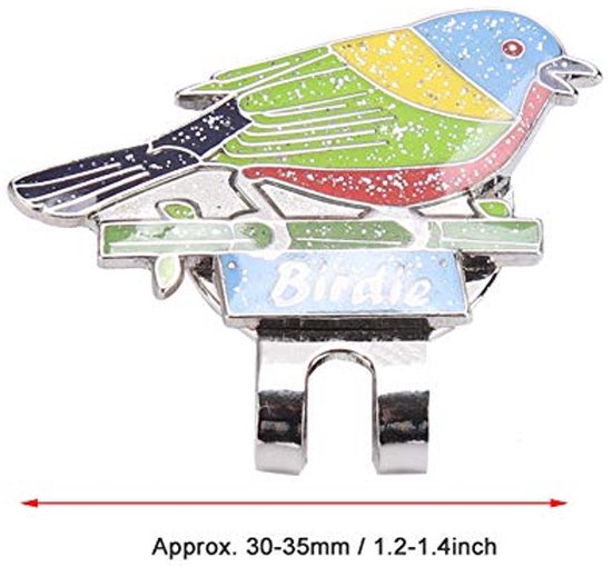 Allecto - Golf Hoed Clip - Magnetische Bal Marker - Roestvrij staal - Leuke Golf Gift voor Vrouwen en Kinderen - Duurzaam en Praktisch van Allecto — afbeelding 3