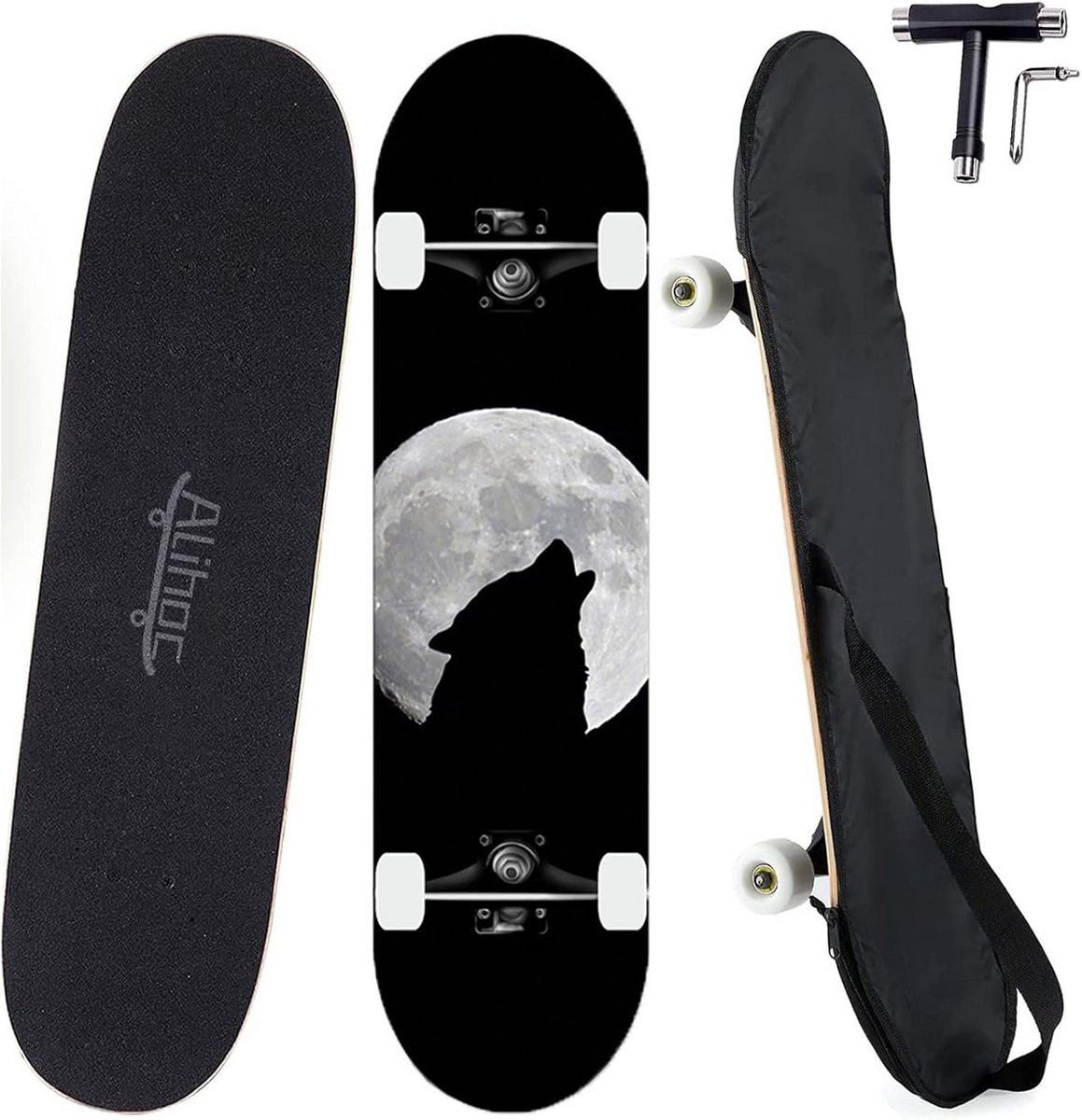 Compleet 7-laags Esdoorn Houten Skateboard voor Beginners en Gevorderden