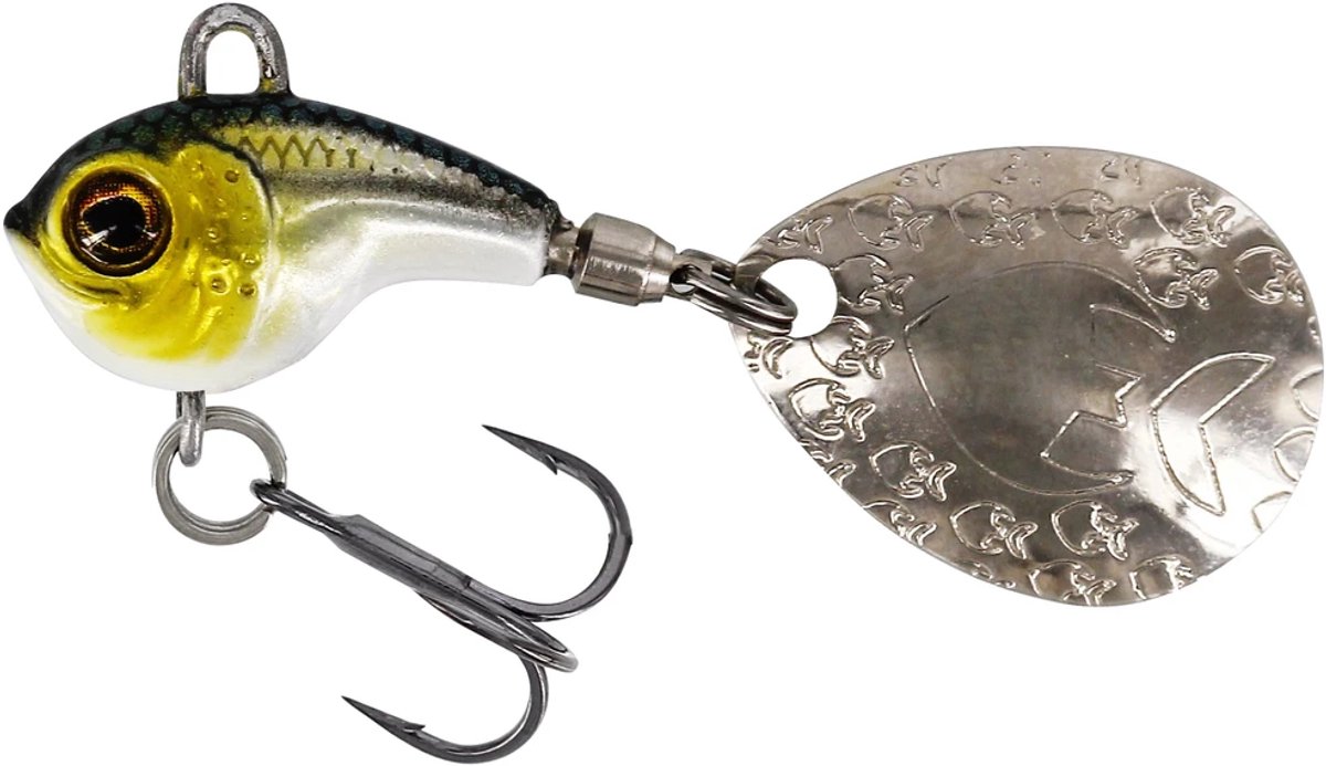 Westin Dropbite Tungsten Spin Tail Jig 1.6C, 7G Headlight