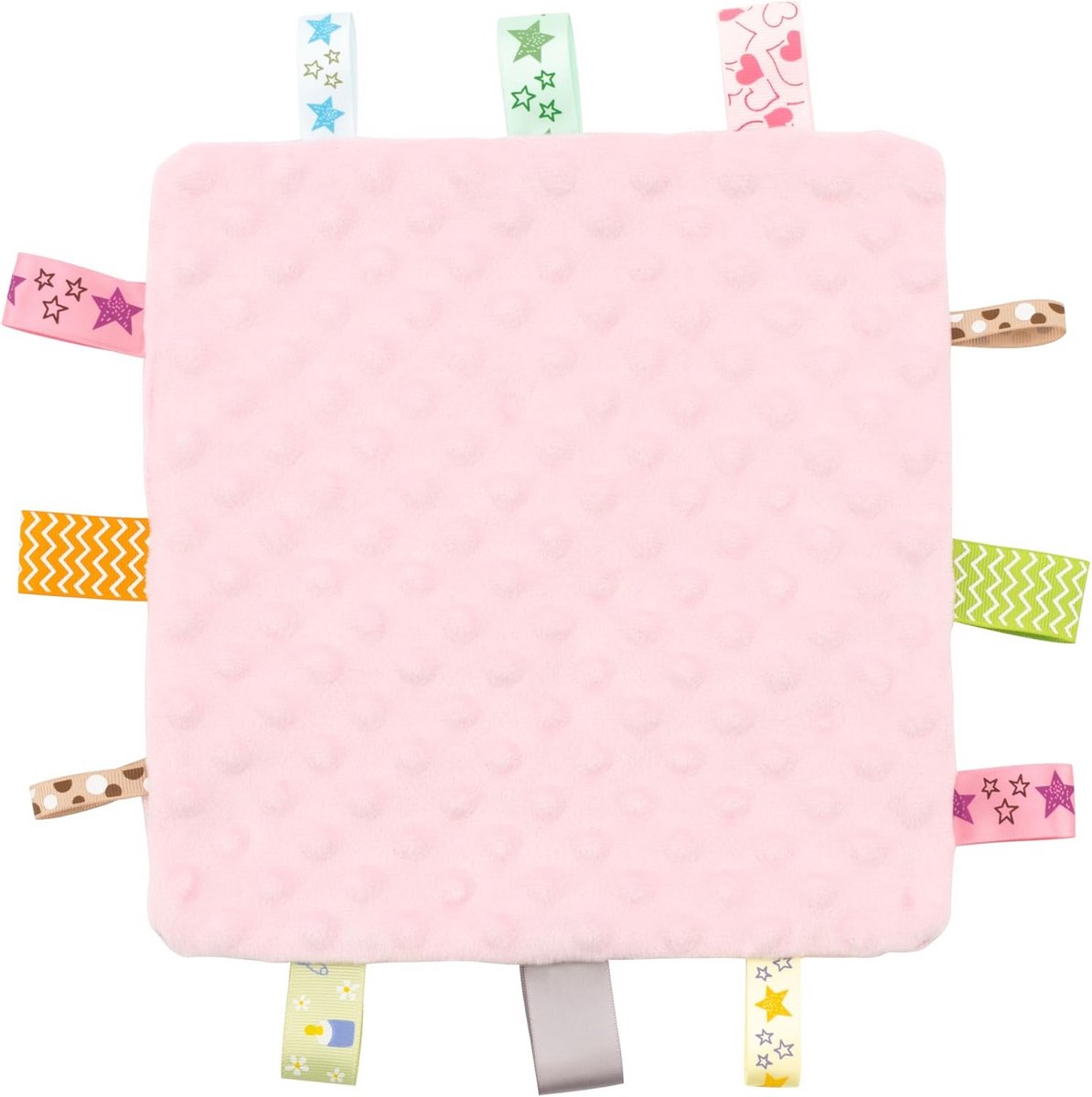 Baby Trooster Deken met Tags Knuffel Sensory Speelgoed voor Pasgeborenen