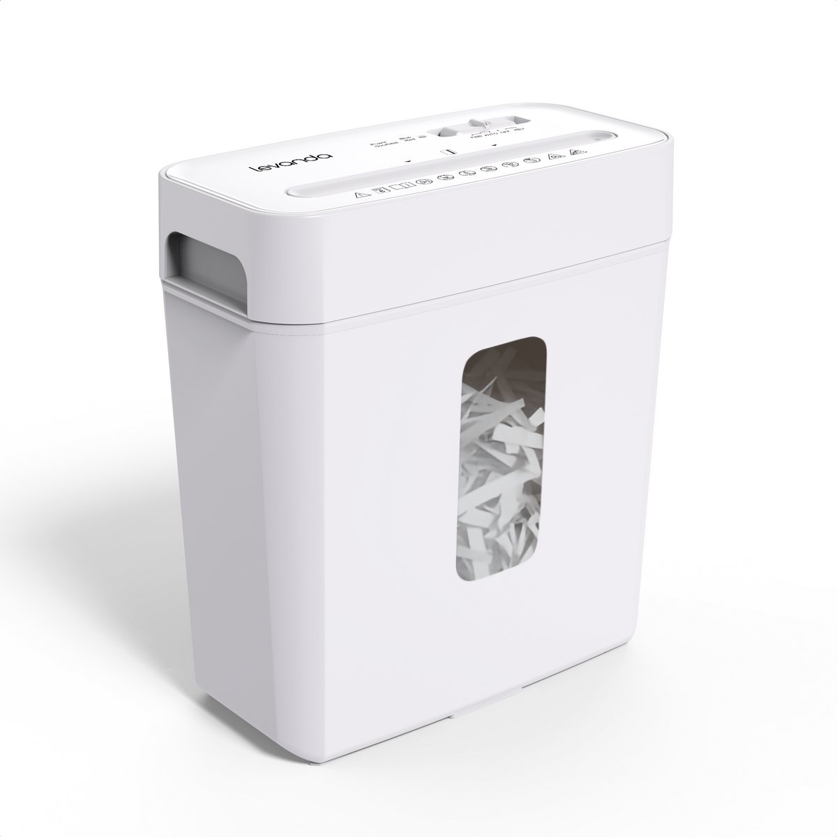 Papierversnipperaar - 14L - 8 A4 vellen - Wit - Levanda