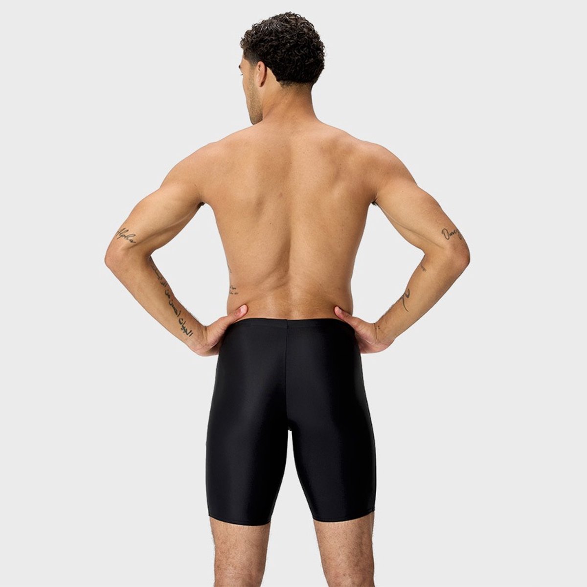 Speedo Medley Logo Jammer Heren Sportzwembroek - Zwart/Rood — afbeelding 9