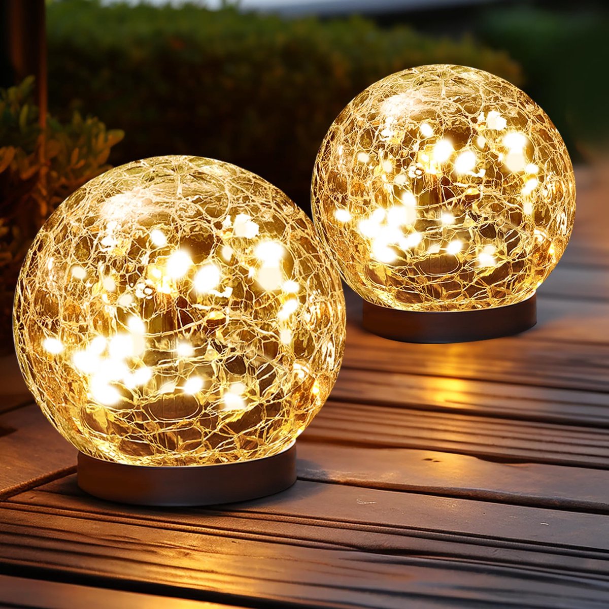 Ynkkvre - Buitenlampen - Zonnelampen - Tuinverlichting - Sfeerverlichting - IP65 waterdicht en weerbestendig - 600mAh batterij voor 12 uur warmwit licht - Verstevigde grondpin voor eenvoudige installatie - Warmwit