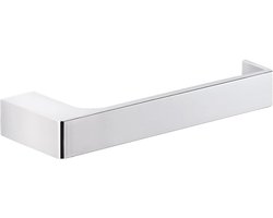 Gedy G-Kuala Lumpur Toilet Roll Holder, Colour Chrome, Brass and Glass Components, Dimensions 2.5 x 17.5 x 6.5 cm and Weight 0.25 kg, Design R & S, Chrome-plated, Unique