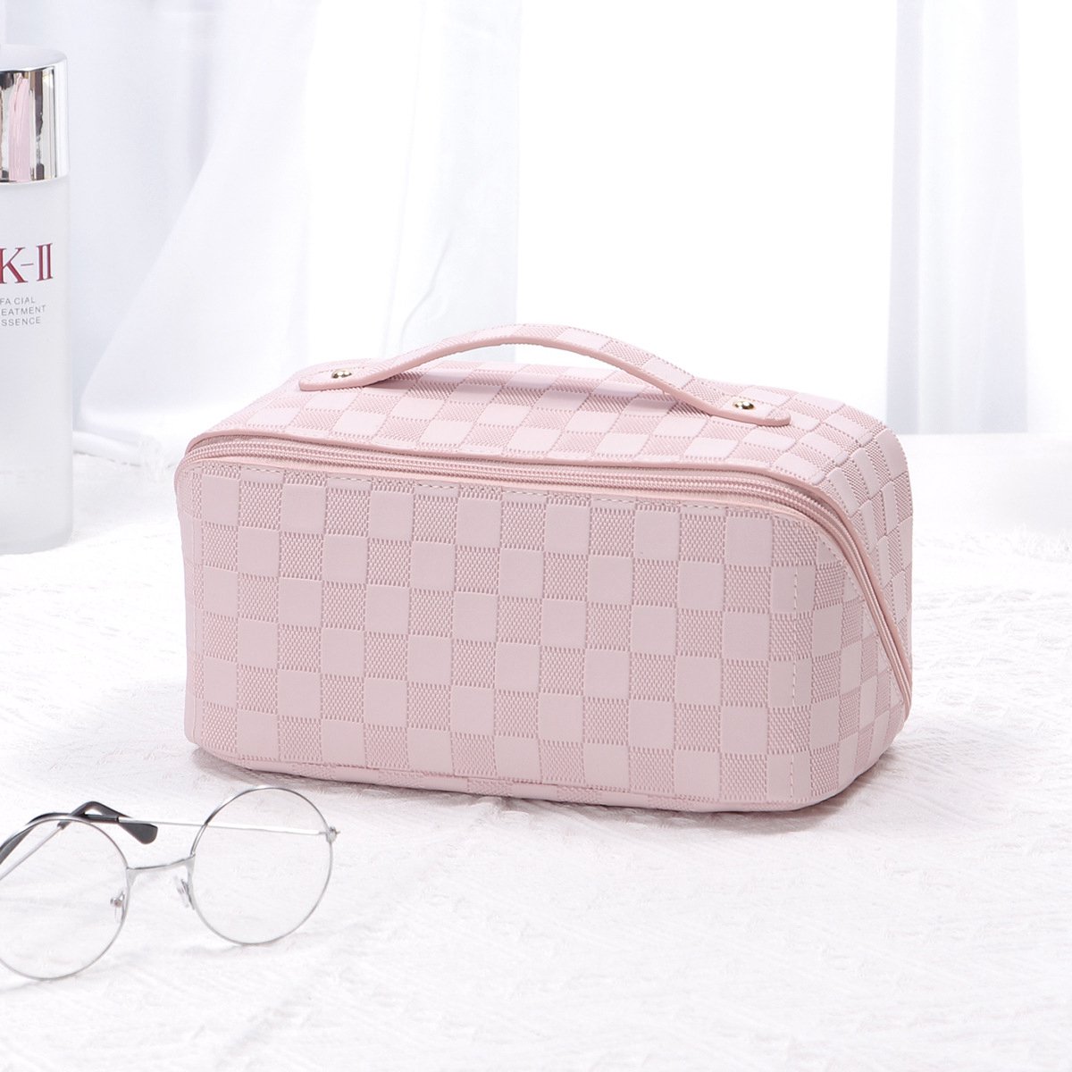 PU Toilettas Travel Cosmetic Bag – Pink