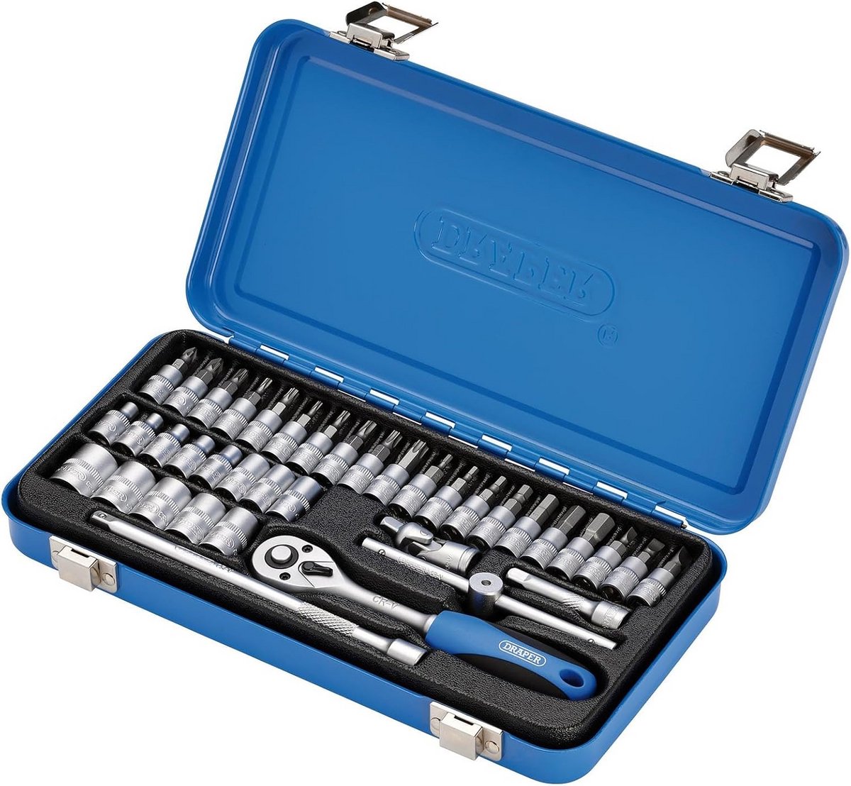 38-delige Metrische Dopsleutelset met 1/4" Aandrijving en Ratel