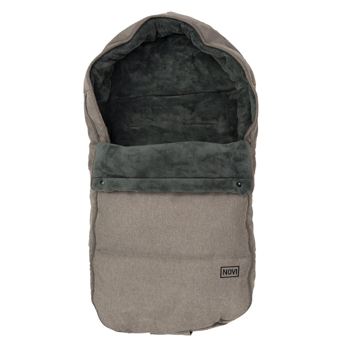 Novi Baby Uni Cozy Voetenzak - Hazel Melange - Universeel - Warme en comfortabele fleece voering – foto 2
